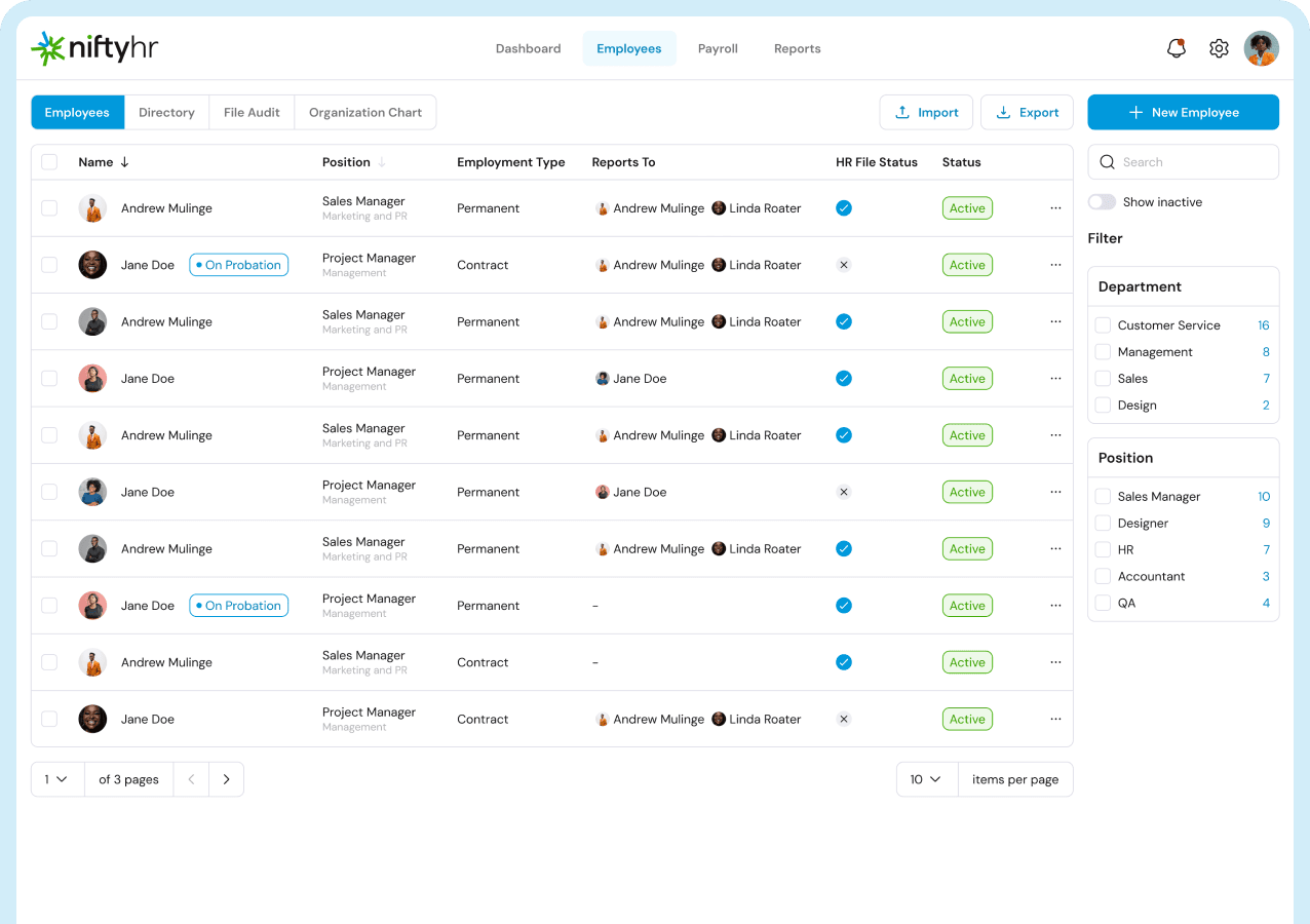 Core HR Management System