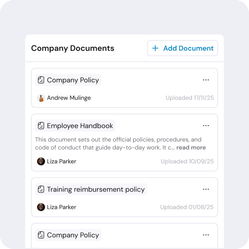 Compliance tools feature